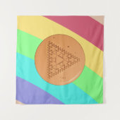 ゲームダゴナ多重三角形を持つタペストリー タペストリー (正面(横))