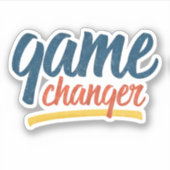 ゲームチェンジャーレトロ 動揺して シール (正面)