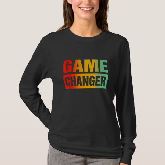ゲームチェンジャー皮肉引用文3 Tシャツ (正面)