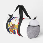 "ゲームチェンジャー"赤、白、青、金ゴールド星小 ダッフルバッグ (右コーナー)