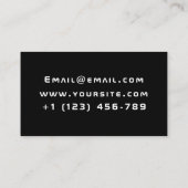 ゲームテスターかわいいレトロコントローラゲーマー開発者 名刺 (裏面)