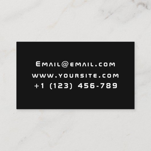 ゲームテスターかわいいレトロコントローラゲーマー開発者 名刺 (裏面)