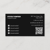 ゲームテスターゲーマーコンテンツ作成者フルフォト 名刺 (裏面)