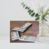 ゲームテーブルドミノドミノウッドオールドヴィンテージ遊 ポストカード (スタンド正面)