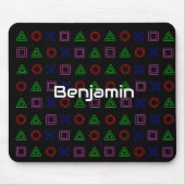 ゲームテーマコントローラボタンマウスパッド マウスパッド (正面)