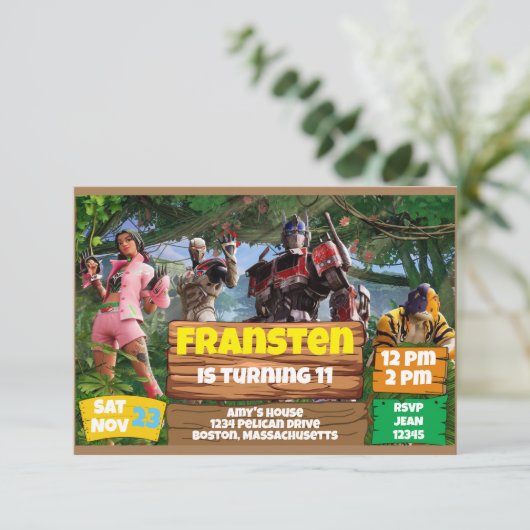 ゲームテーマ 招待状 (スタンド正面)