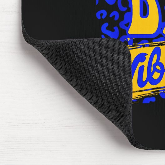 ゲームデイの雰囲気 フットボールシーズン フットボール 青と金 マウスパッド (コーナー)