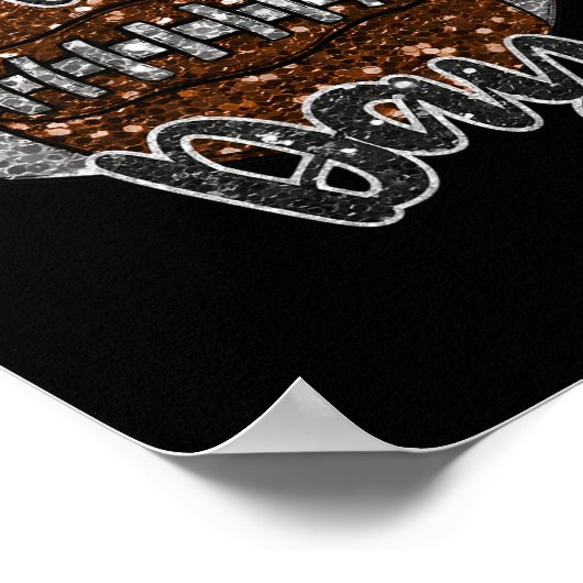 ゲームデイサッカーきらきら光るサッカーきらきら光る恋人秋 ポスター (角)