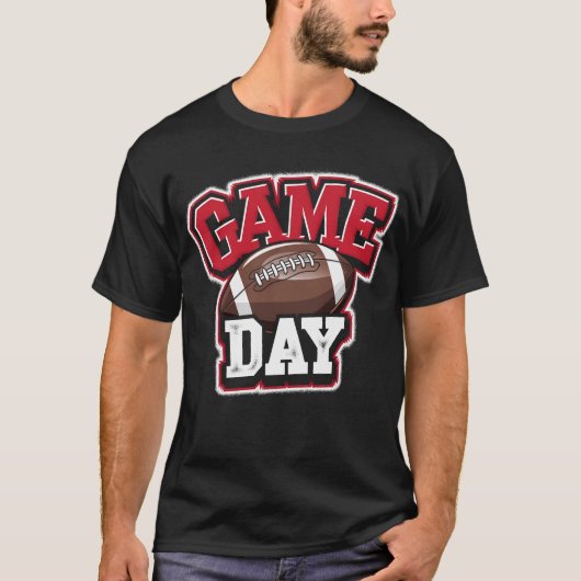 ゲームデイサッカーチームスポーツヴィンテージ Tシャツ (正面)
