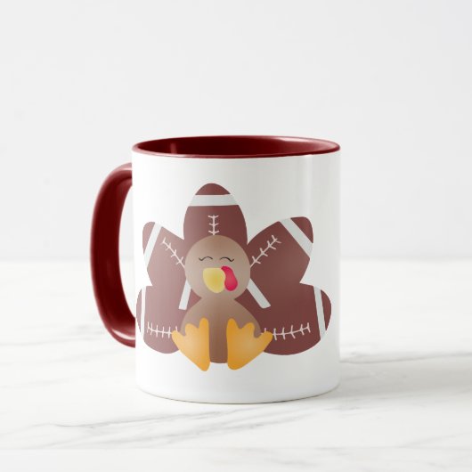 ゲームデイサッカートルコの羽 マグカップ (正面左)