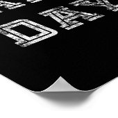 ゲームデイサッカーTシャツメンズウィメンズキッズレトログラ ポスター (角)