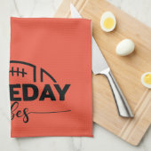 ゲームデイビーブスサッカーおもしろい キッチンタオル (四つ折り)