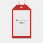 ゲームデイビーブチームハートパーソナライズされた文字 ギフトタグ (裏面)