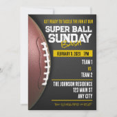 ゲームデイボーすごいル日曜日サッカー招待状 招待状 (正面)