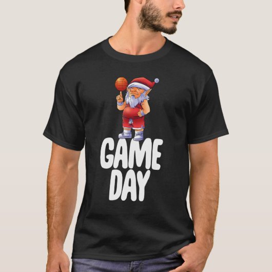 ゲームデイ格言サッカーゲームお祝い女性 Tシャツ (正面)