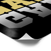 ゲームデイ サッカー好き カラータイポグラフィ ポスター (コーナー)