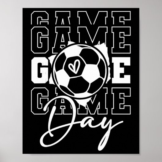 ゲームデイ サッカー ポスター (正面)