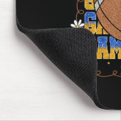 ゲームデイ フットボール シーズン フットボール ママ ガール ブルー ゴールド マウスパッド (コーナー)