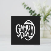 ゲームデイ フットボール シーズン 面白い メンズ レディース チーム スポーツ 招待状 (スタンド正面)