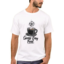 ゲームデイ フューエル サッカー コーヒー Tシャツ
