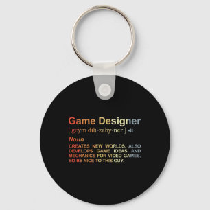ゲームデザイナーの定義 ゲームプログラマー ゲーム開発 キーホルダー