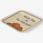 ゲームデーのバスケットボール観戦パーティー ペーパープレート (傾斜あり)