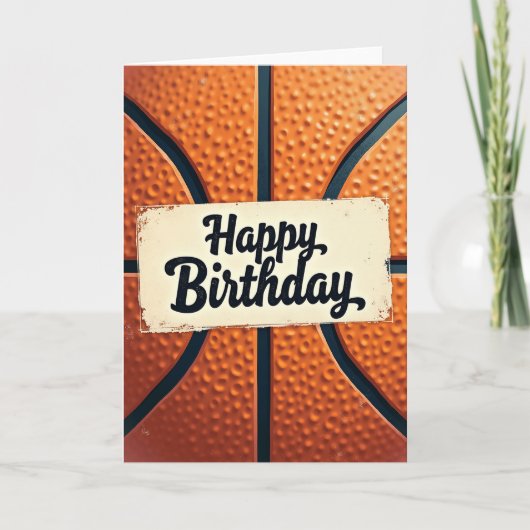 ゲームデーの誕生日ボールカード カード (正面)