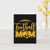 ゲームデーブルーとイエローの高校フットボールフット カード (黄色い花)