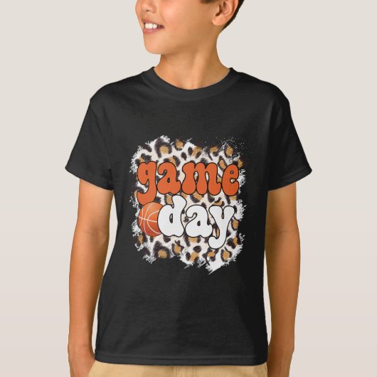 ゲームデーレオパードスケッチ ゲームデー Tシャツ (正面)