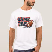 ゲームデー - フットボール Tシャツ (正面)