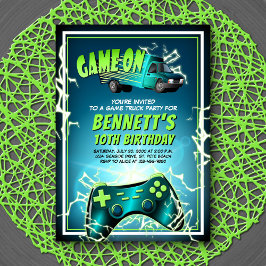 ゲームトラック誕生日 招待状