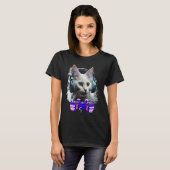ゲームトルコ語アンゴラ猫プレーヤー動物ビデオゲーム Tシャツ (正面フル)