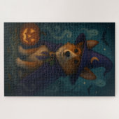 ゲームナイトお洒落神秘的なコーギ魅惑 ジグソーパズル (横)