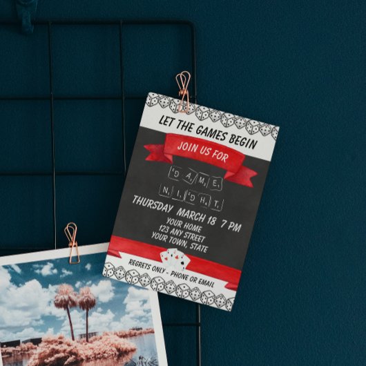 ゲームナイトのお誘い 招待状