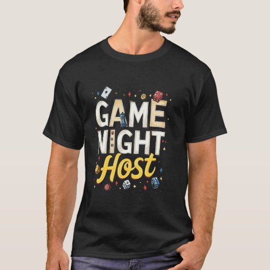ゲームナイトの主催者 Tシャツ (正面)