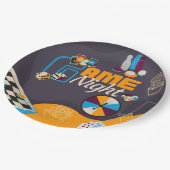 ゲームナイトをテーマにしたパーティー装飾 ペーパープレート (アングル)