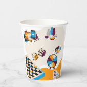 ゲームナイトをテーマにしたパーティー装飾 紙コップ (裏面)