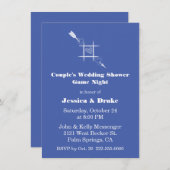 ゲームナイトカップルのウェディングシャワー招待状 招待状 (正面/裏面)
