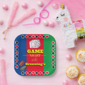 ゲームナイトカードトランプのポーカーボードゲームおもしろい ペーパープレート (パーティー)