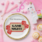ゲームナイトグリッターマーキー記号 ペーパープレート (パーティー)