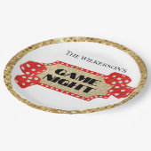 ゲームナイトグリッターマーキー記号 ペーパープレート (アングル)