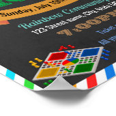 ゲームナイトテンプレートチラシ ポスター (角)