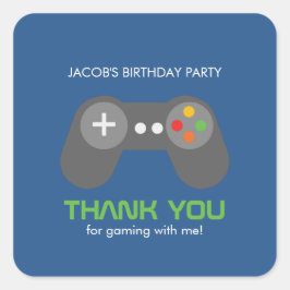 ゲームナイトテーマ誕生日 スクエアシール