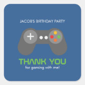 ゲームナイトテーマ誕生日 スクエアシール (正面)