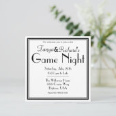 ゲームナイトパーティの招待状レトロクラス 招待状 (スタンド正面)