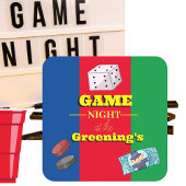 ゲームナイトパーティードリンクマットゲーム スクエアペーパーコースター