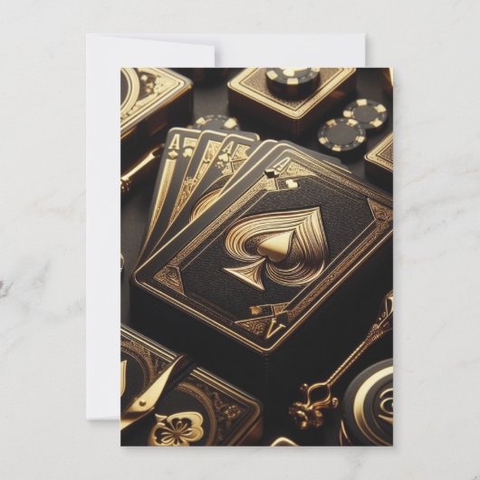 ゲームナイトパーティー誕生日 招待状 (裏面)