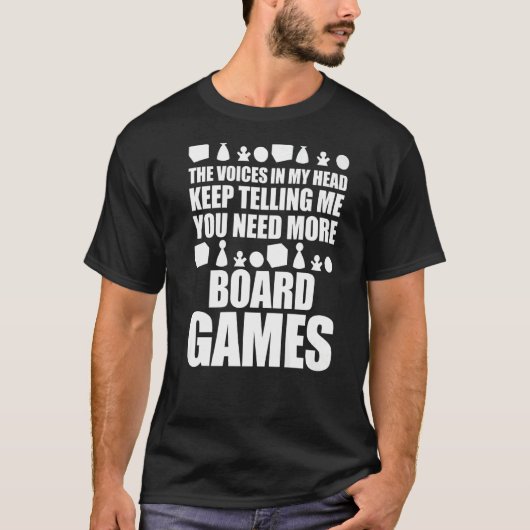 ゲームナイトボおもしろいードゲームもっとボードGaが必要 Tシャツ (正面)