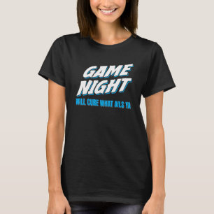 ゲームナイトボードゲームファミリートリビアゲームショーホテル Tシャツ