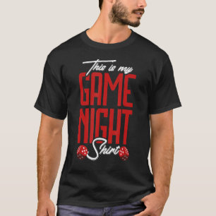 ゲームナイトボードゲームボードゲーマーテーブルトップ Tシャツ